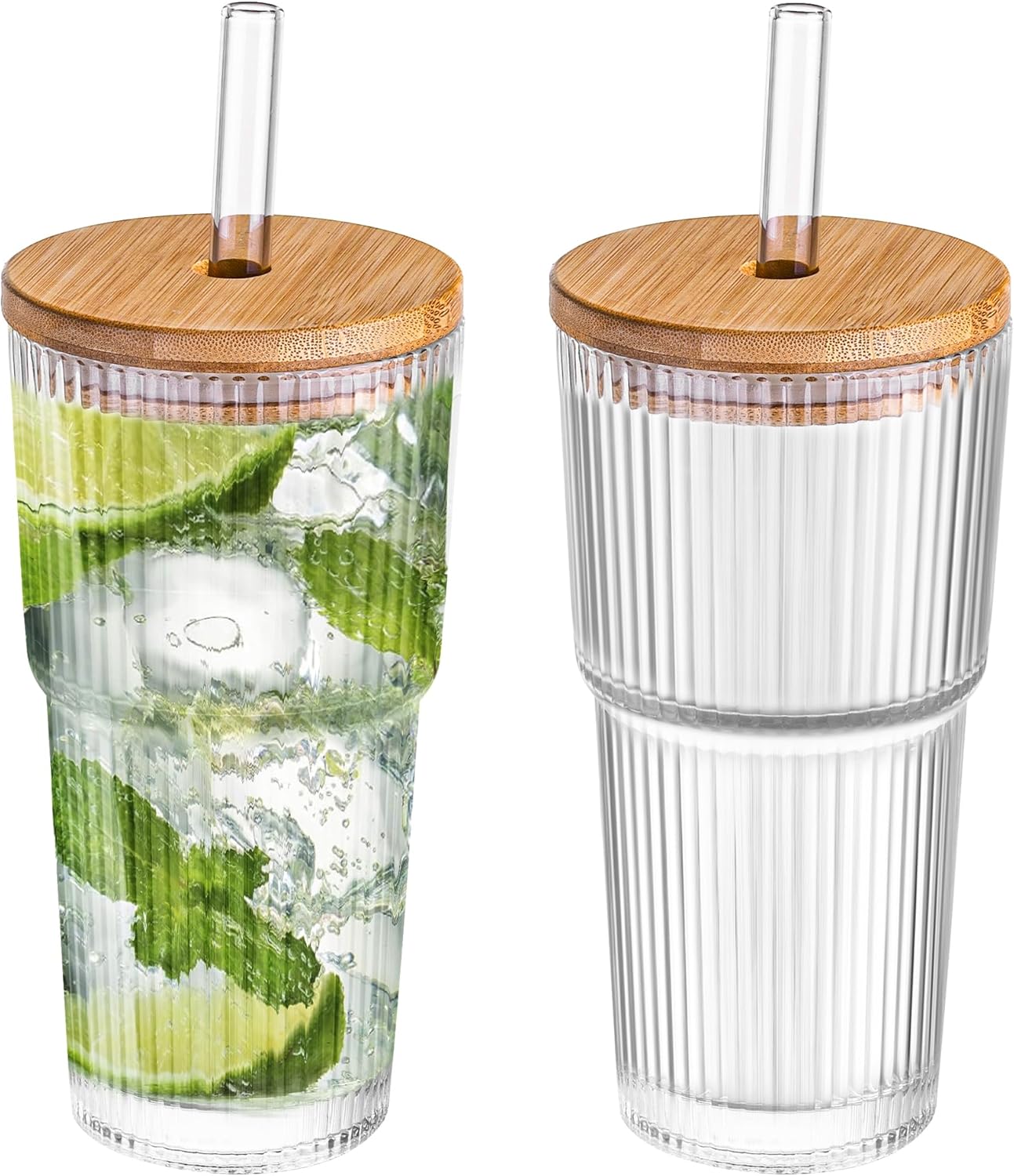 Ribbed Bamboo Tumblers